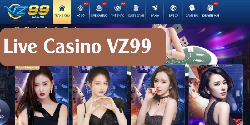 Top các thể loại game hay nhất tại Vz99 - Sảnh Live Casino